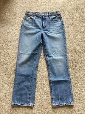 Outerknown Women's Light Blue The Strand Straight Leg Jeans